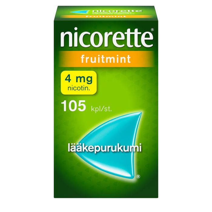 NICORETTE FRUITMINT lääkepurukumi 4 mg 105 fol kuva 2