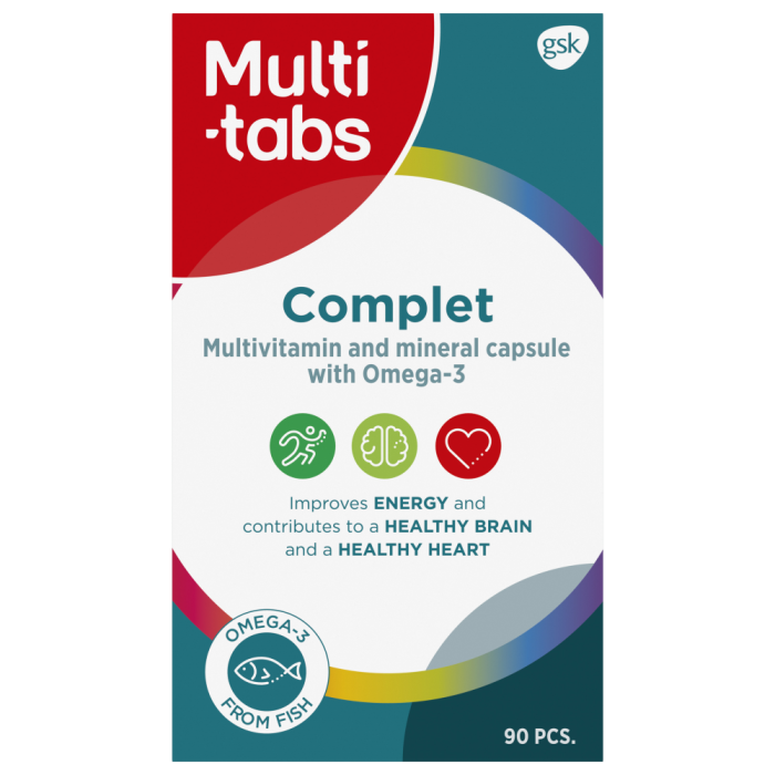 Multi-tabs Complet Monivit. + Omega-3 90 kaps kuva 10