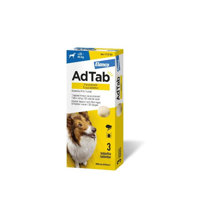 ADTAB purutabletti 900 mg koiralle (> 22–45 kg) 3 fol kuva 2