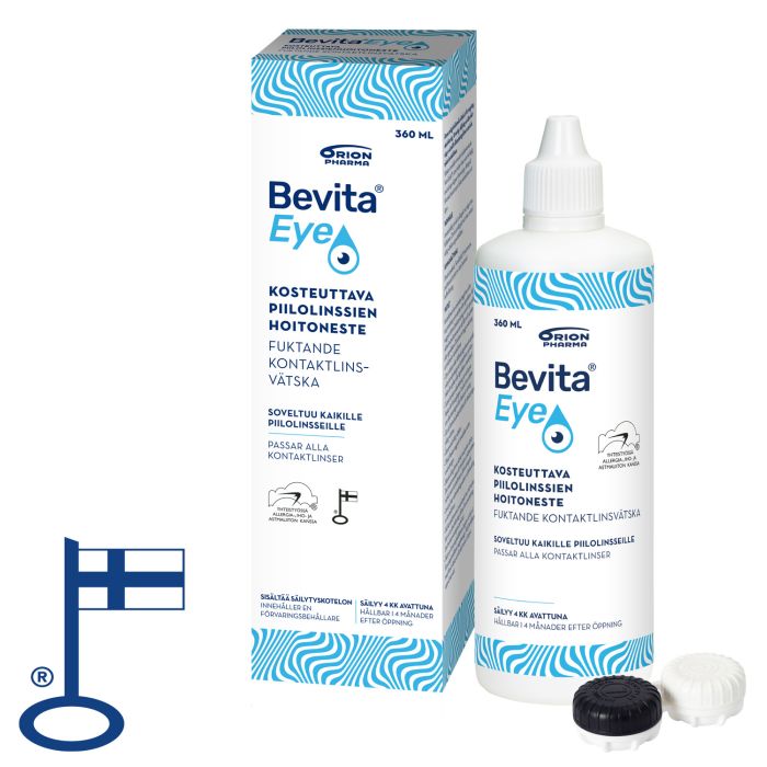 Bevita Eye Piilolinssien hoitoneste 360 ml kuva 5