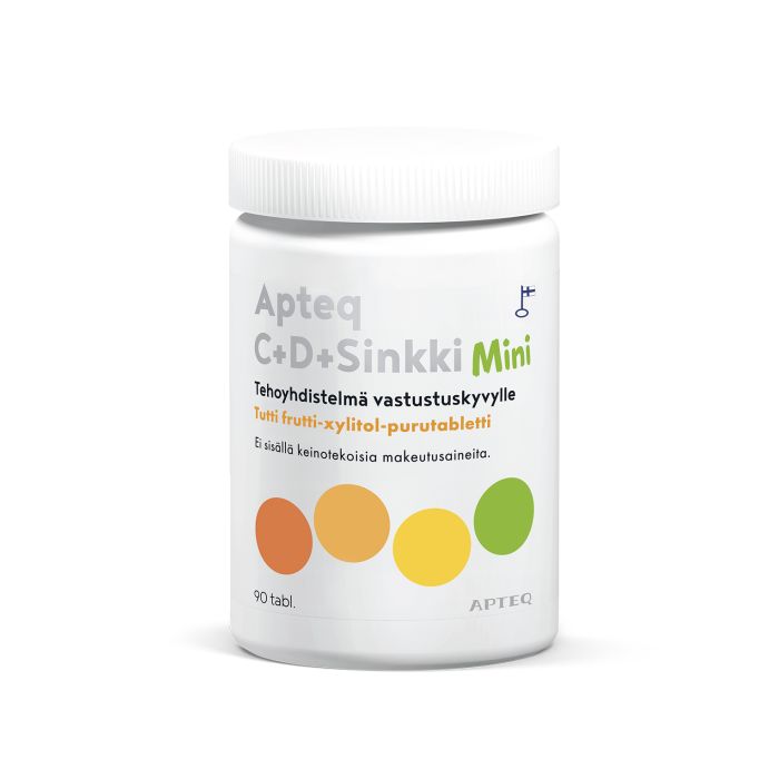 Apteq C+D+Sinkki Mini 90 tablettia kuva 1