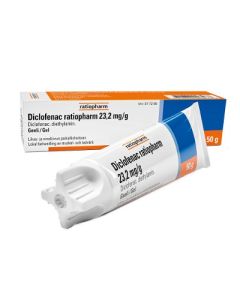 DICLOFENAC RATIOPHARM geeli 23,2 mg/g 50 g