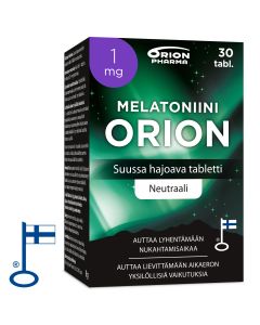 Melatoniini Orion 1 mg suussa hajoava 30 tabl