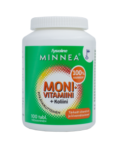 Minnea monivitamiini+koliini 100 tabl