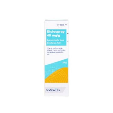 DICLOSPRAY sumute iholle, liuos 40 mg/g 25 g
