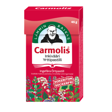 Carmolis Inkivääri Yrttipastilli 45 g