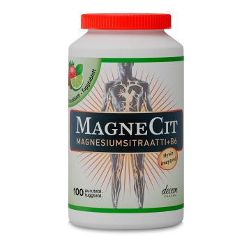 MagneCit Mansikka-Lime 100 purutabl