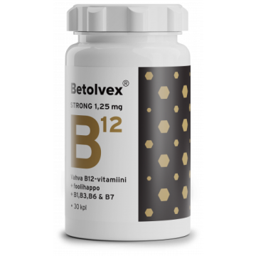 Betolvex Strong 1,25 mg B12-vitamiini 30 kaps