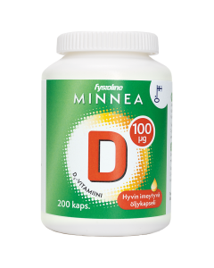 Minnea D-vitamiini 100 mikrog 200 kaps