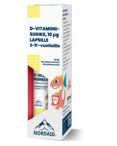 Nordaid 10 mikrog D-vitamiinisuihke lapsille 30 ml