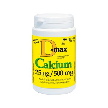 D-max 25 mikrog Calcium 120 tabl