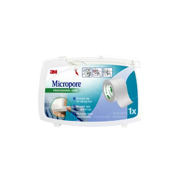 MICROPORE C153025D 25MMX9,14M VALKOINEN 1 KPL