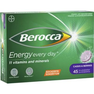 Berocca Energy Cassis & Berries poretabletti 45 kpl