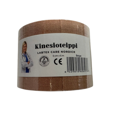 Kinesioteippi LabTex Care Nordic beige 5 mm x 5 m 1 rulla