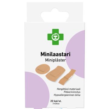 APTEEKKI Minilaastari lajitelma 20 kpl/rasia