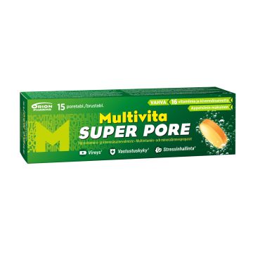 Multivita Super Pore monivitamiini 15 poretablettia