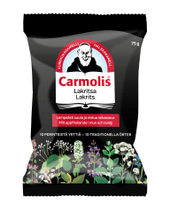 Carmolis Lakritsi Kurkkukaramelli 75 g