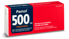 PAMOL 500 mg tabl, kalvopääll 30 fol