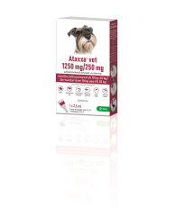 ATAXXA VET 1250/250 mg paikallisvaleluliuos (koirille yli 10 kg-25 kg)2,5 ml