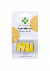 Apteekki Korvatulpat muotoiltu vaahtomuovia 2 paria/rasia